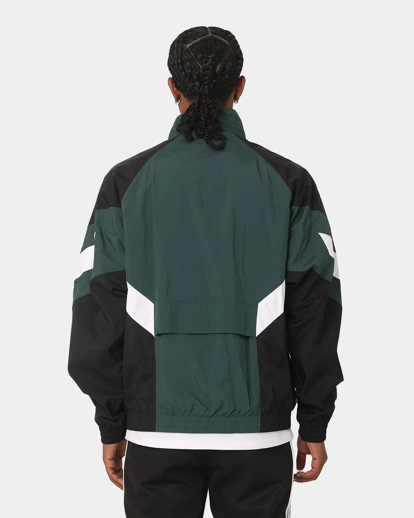 Present Multipanel Construction Adidas Woven TT Jacket Mineral Green