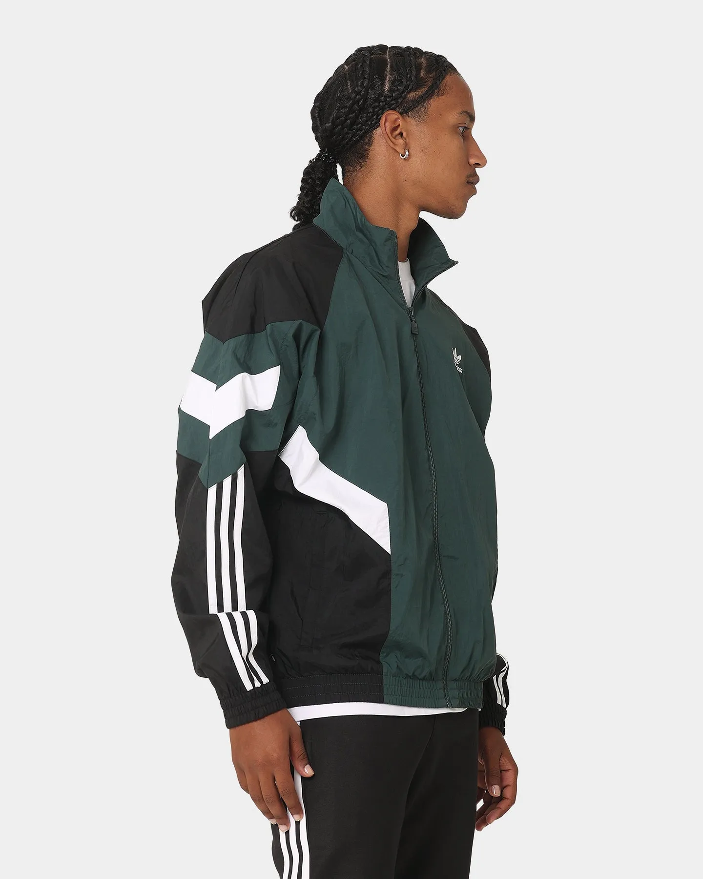 Odor Control Treatment Adidas Woven TT Jacket Mineral Green