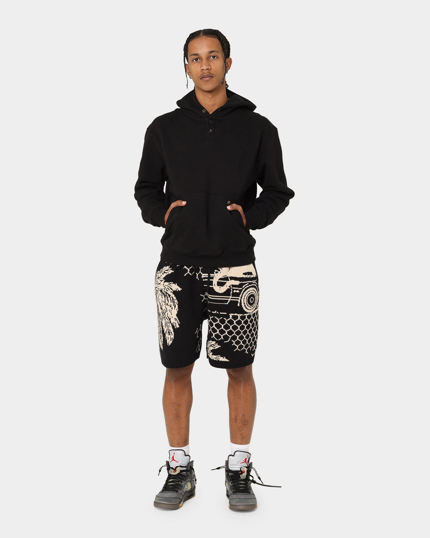 Honor The Gift Noble Hoodie  Black Non Restrictive Collar Solution