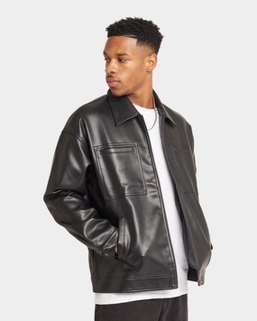 Light Function XXIII Oscar PU Leather Jacket Black