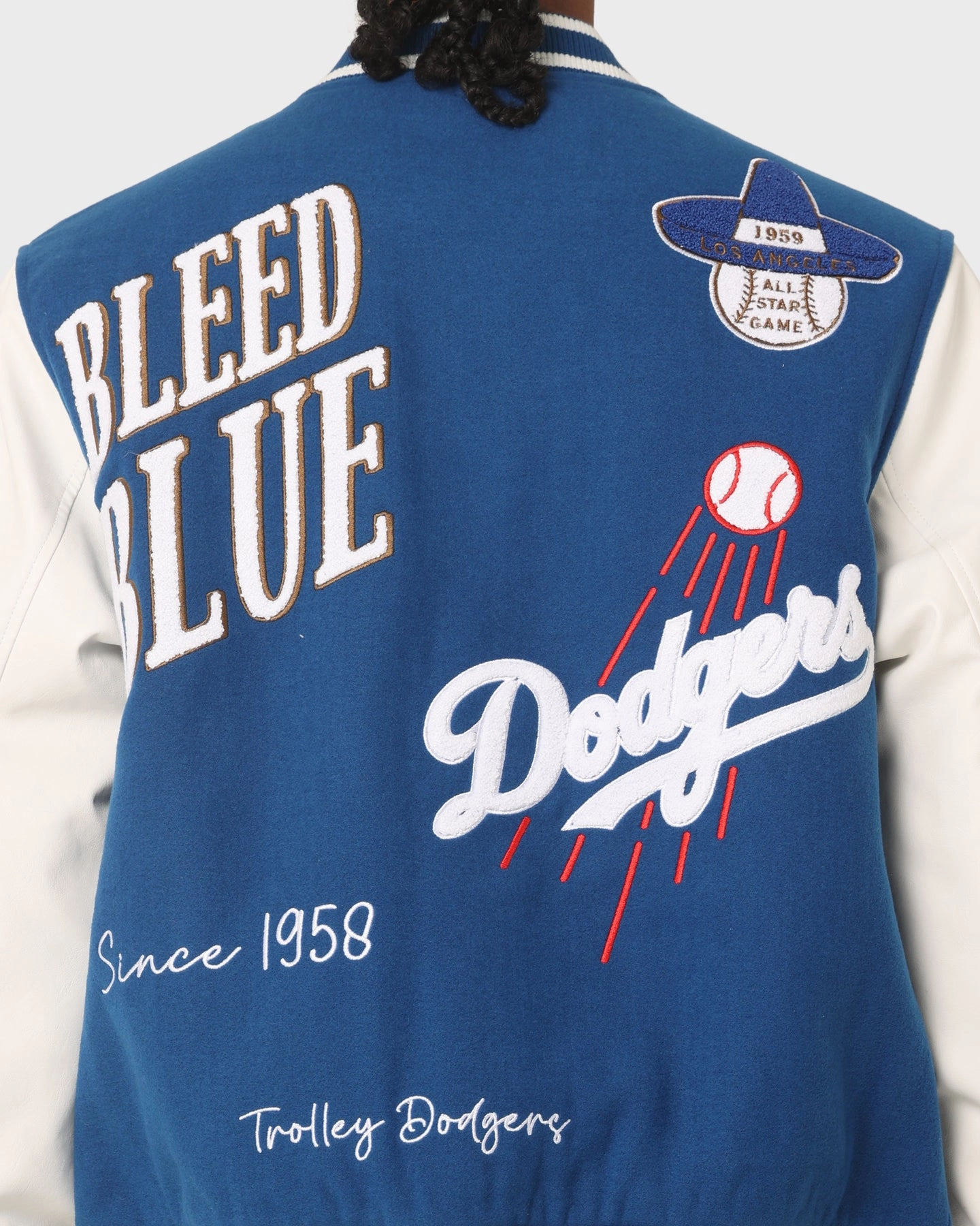 Majestic Athletic Los Angeles Dodgers Multi Hit Varsity Jacket Royal Halloween costume