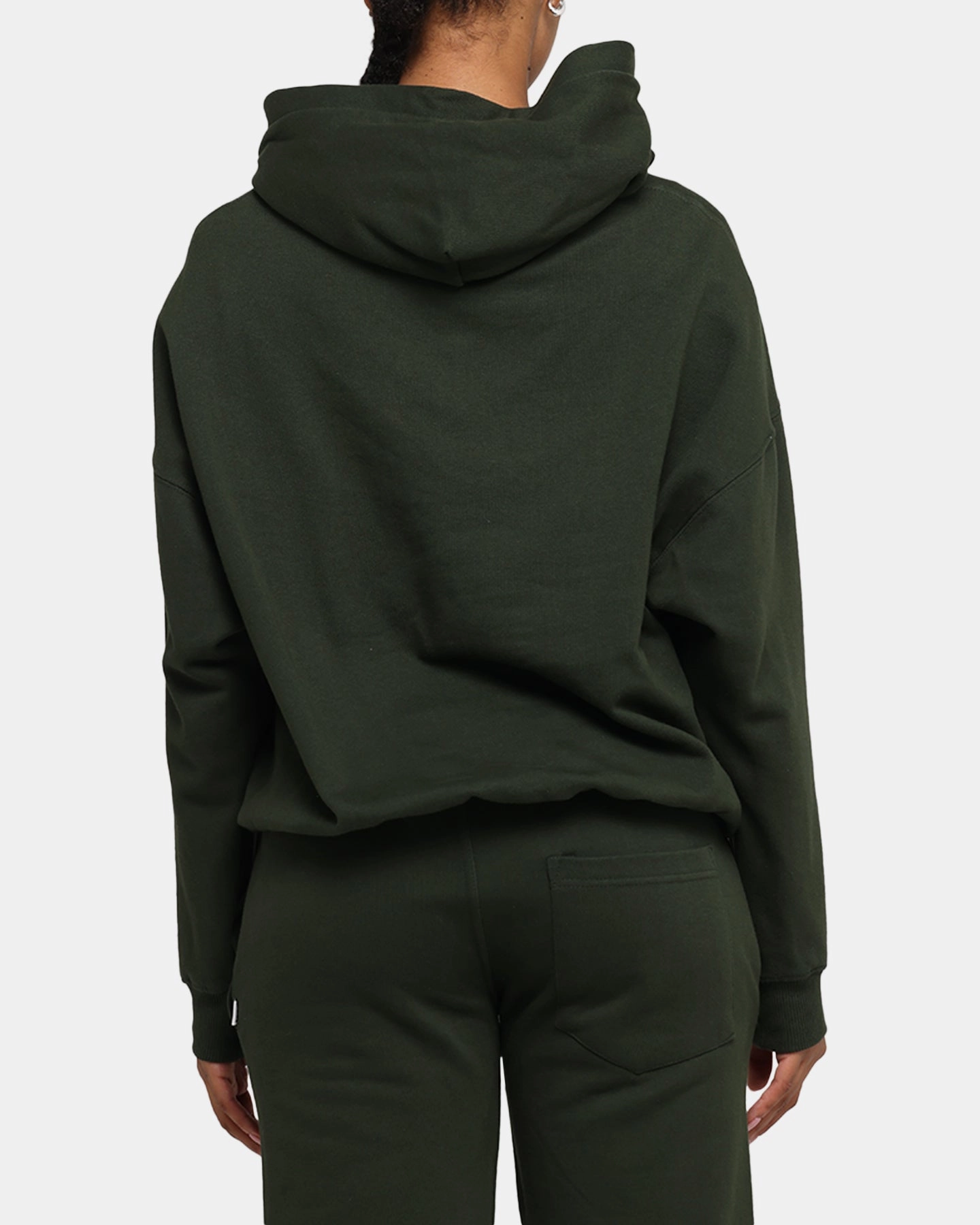 Coastal Style Carr?? Blanc Oversized Hoodie Dark Green
