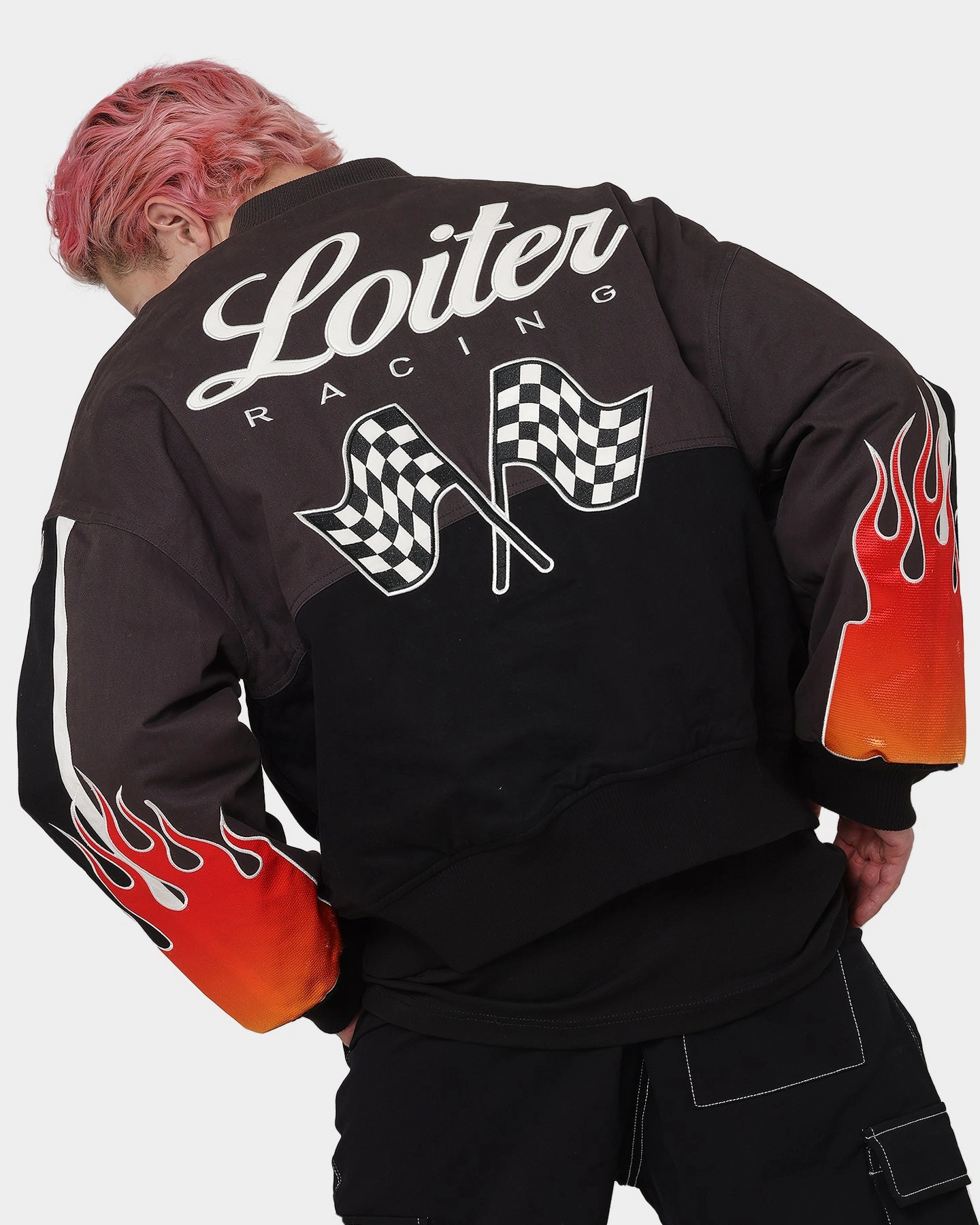 Loiter Daytona Motor Jacket Black DoubleReinforced Zipper