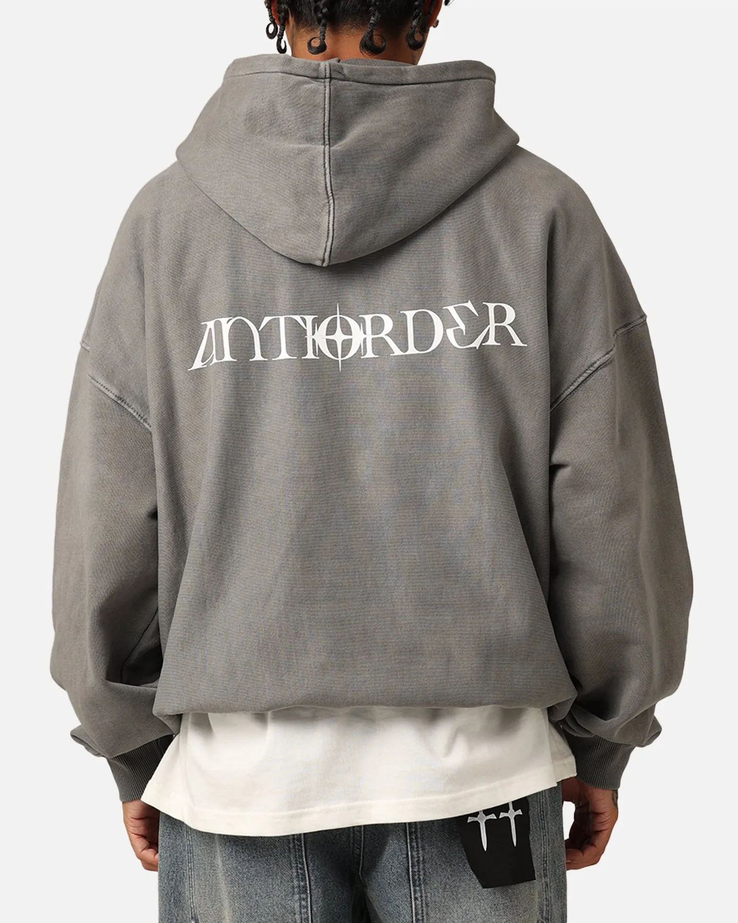 Layer Comfort Double Layered Insulation The Anti Order AOA Premium Hoodie Washed Charcoal