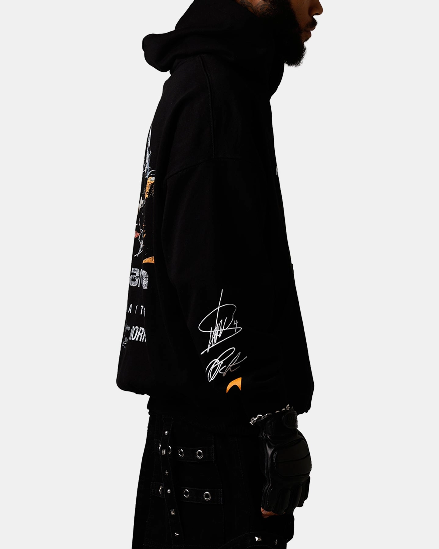 Anti-pill Commemorate Culture Kings X Mclaren 'Las Vegas Grand Prix 2024' Piastri And Norris Hoodie Black