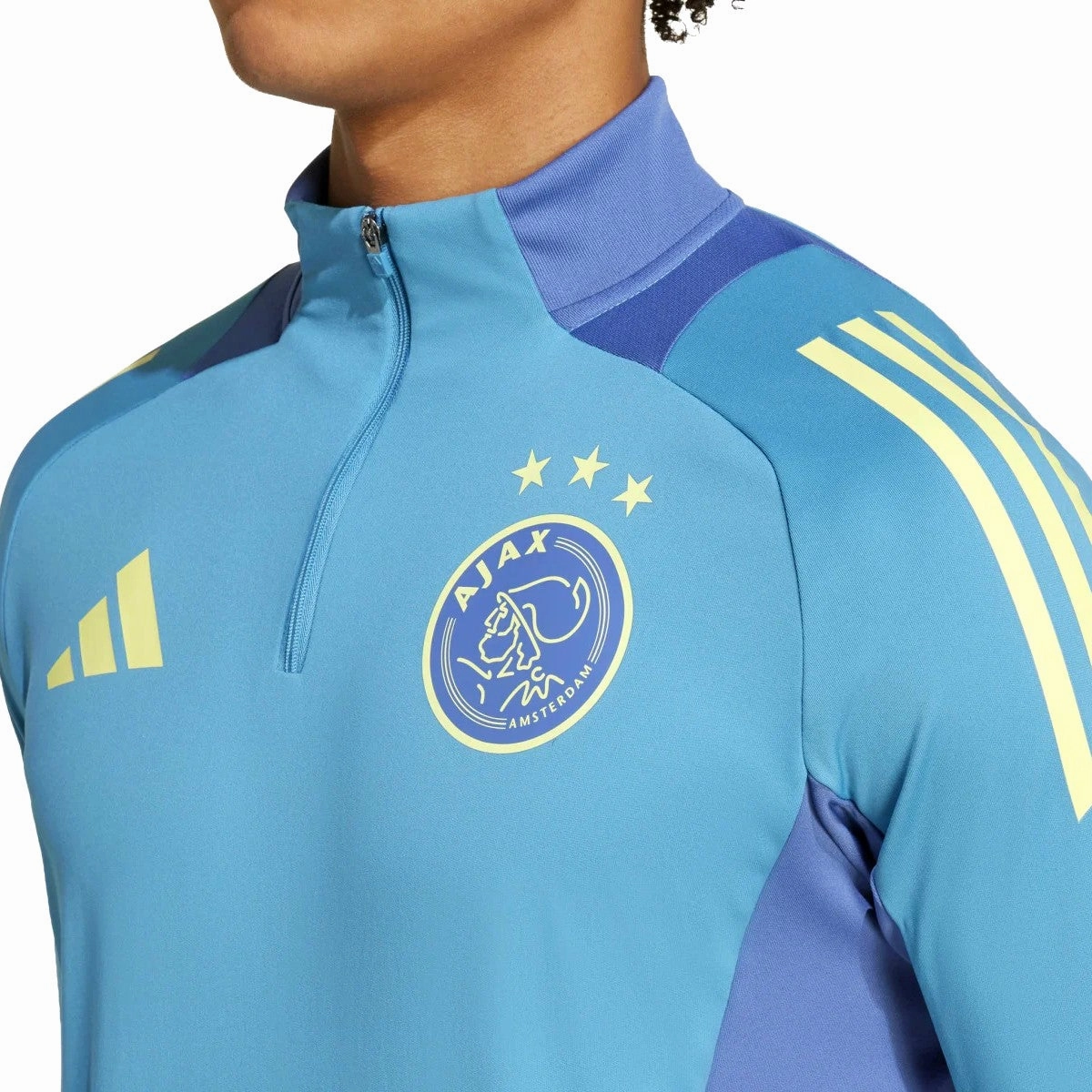 Ajax Amsterdam light blue training technical Soccer tracksuit 2024/25 - Adidas string venue