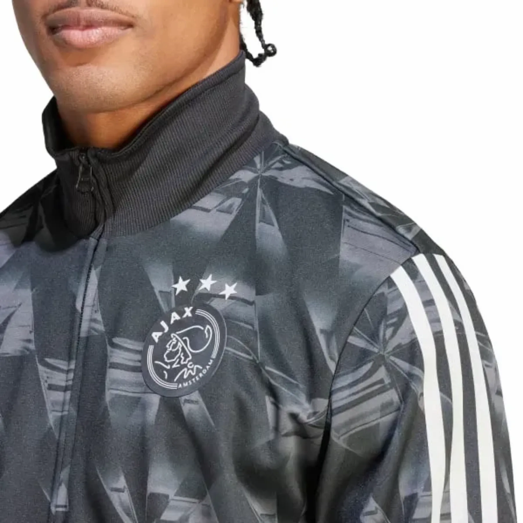 Skin-friendly hook venue Ajax Amsterdam silver training presentation Soccer tracksuit 2023/24 - Adidas