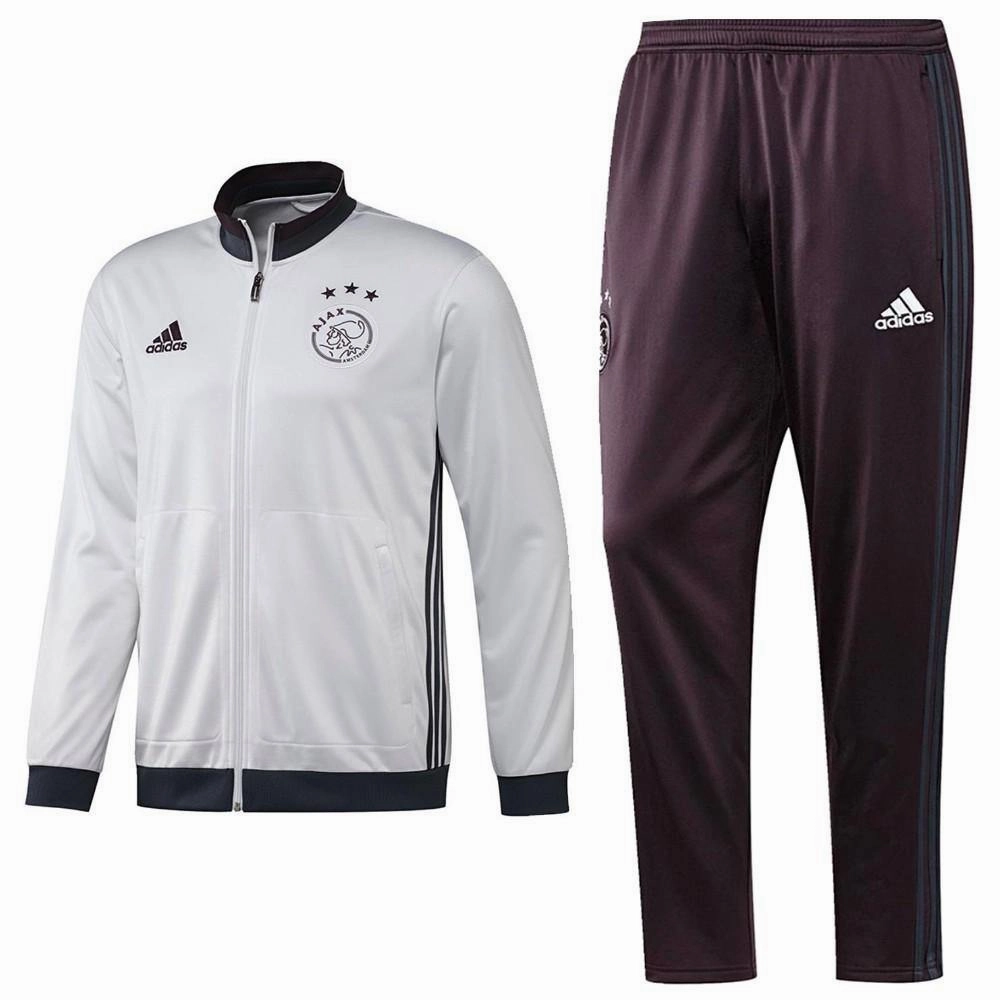 Ajax Amsterdam Training Soccer Tracksuit 2016/17 White - Adidas Multipocket Functionality