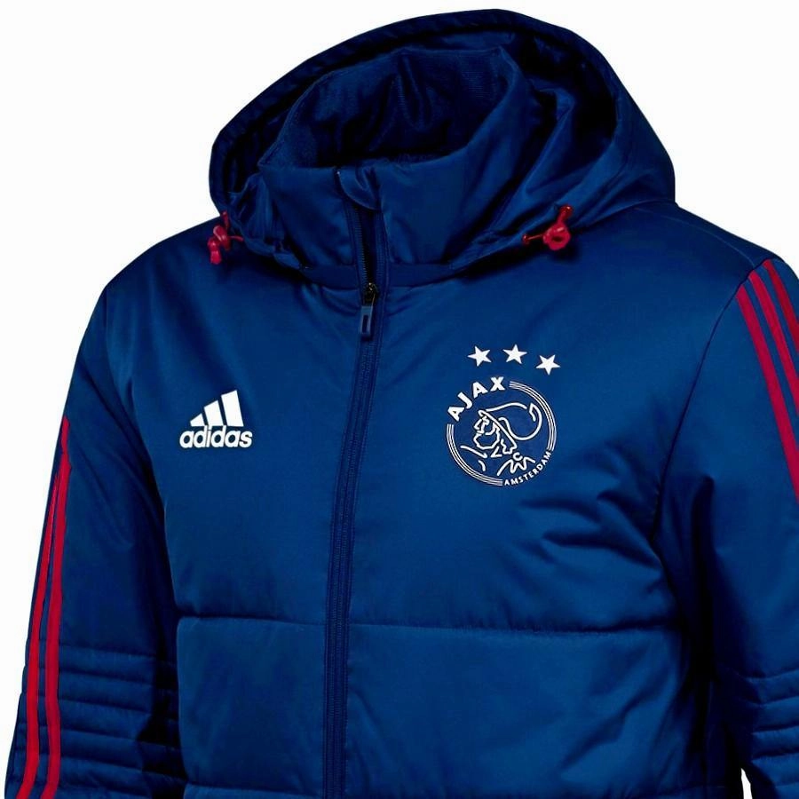throwback Ajax winter training bench soccer jacket 2018 - Adidas