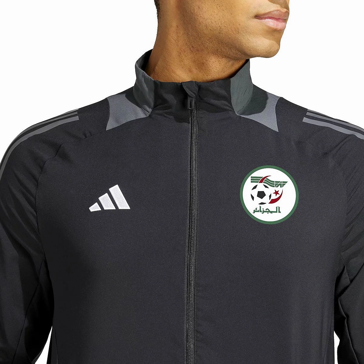 Algeria training presentation Soccer tracksuit 2024/25 - Adidas Breathable mesh lining Rainy day gear