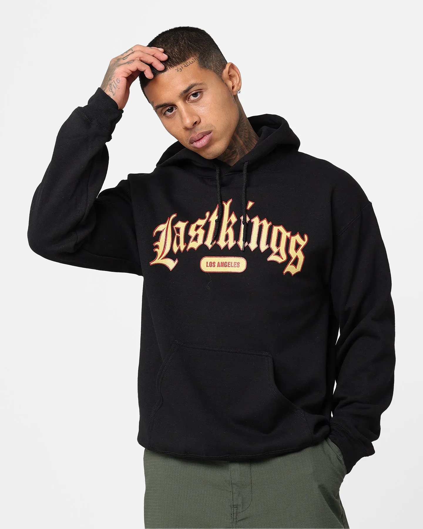 YKK Zipper Last Kings Throwback Hoodie Black