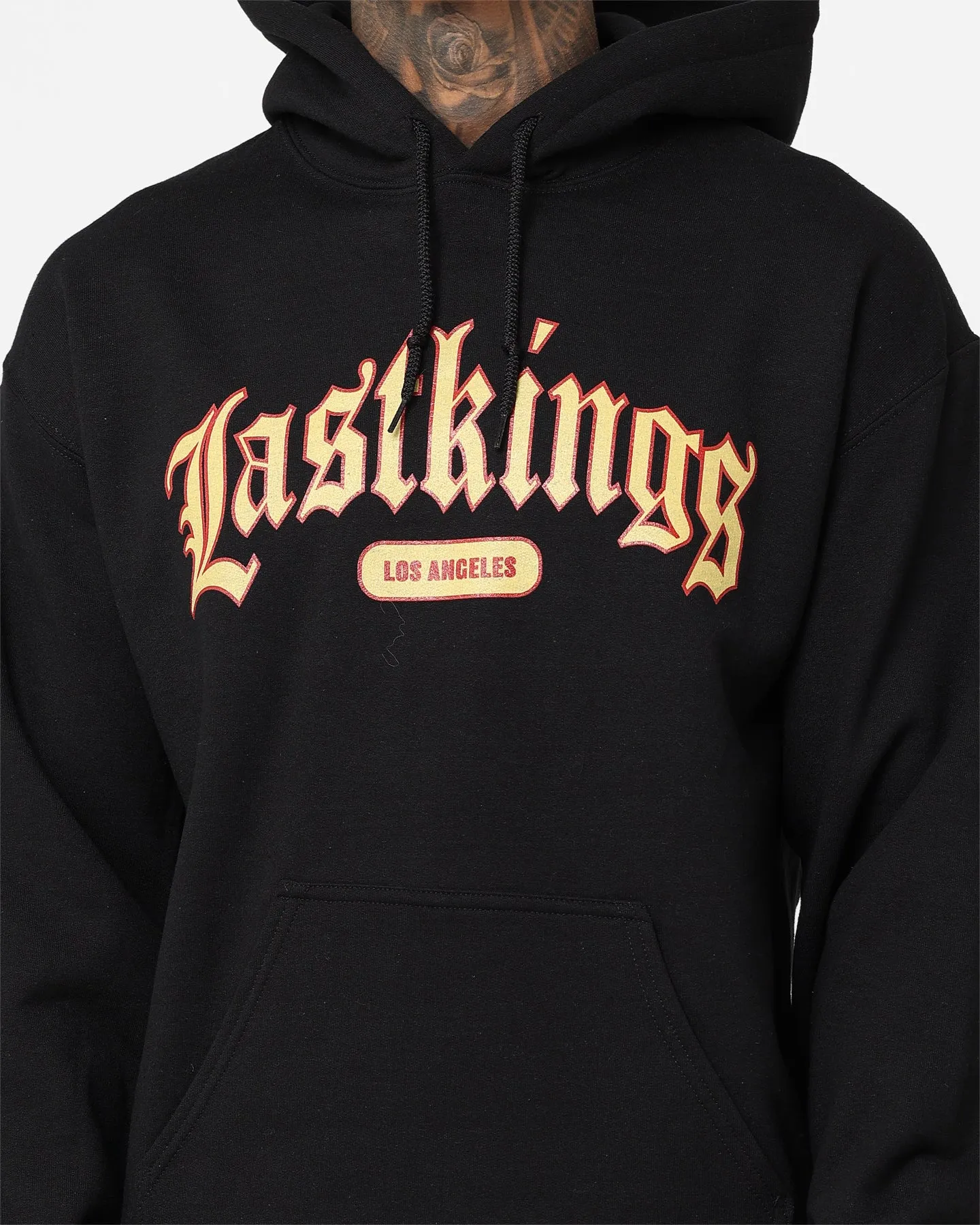 Secure Storage Compartments Last Kings Throwback Hoodie Black