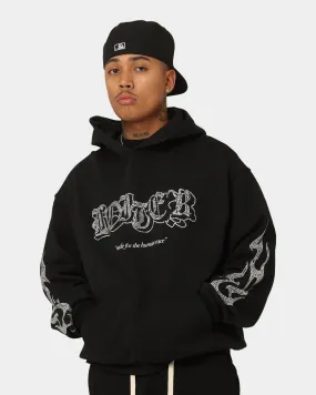 Loiter Cosmic Rhinestone Hoodie Black Sell