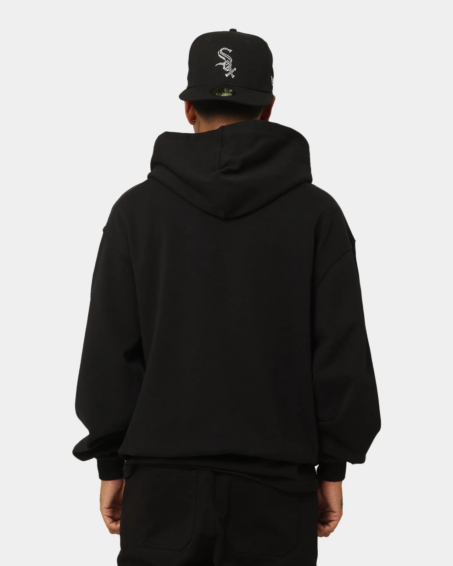 Loiter Cosmic Rhinestone Hoodie Black All Season Fit Share