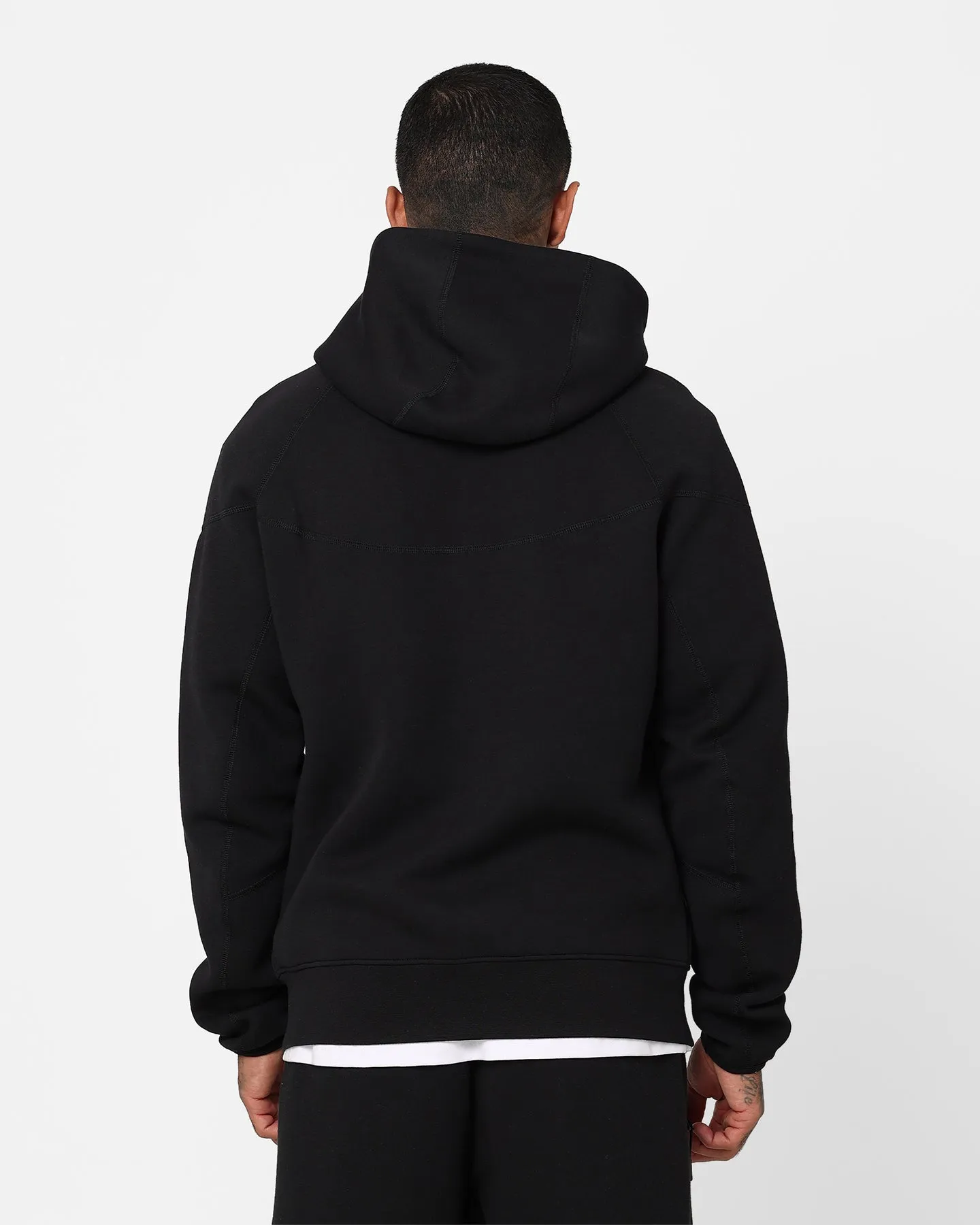 Nike Sportswear Tech Fleece Windrunner Jacket Black/Black Airflow channels Zip-up