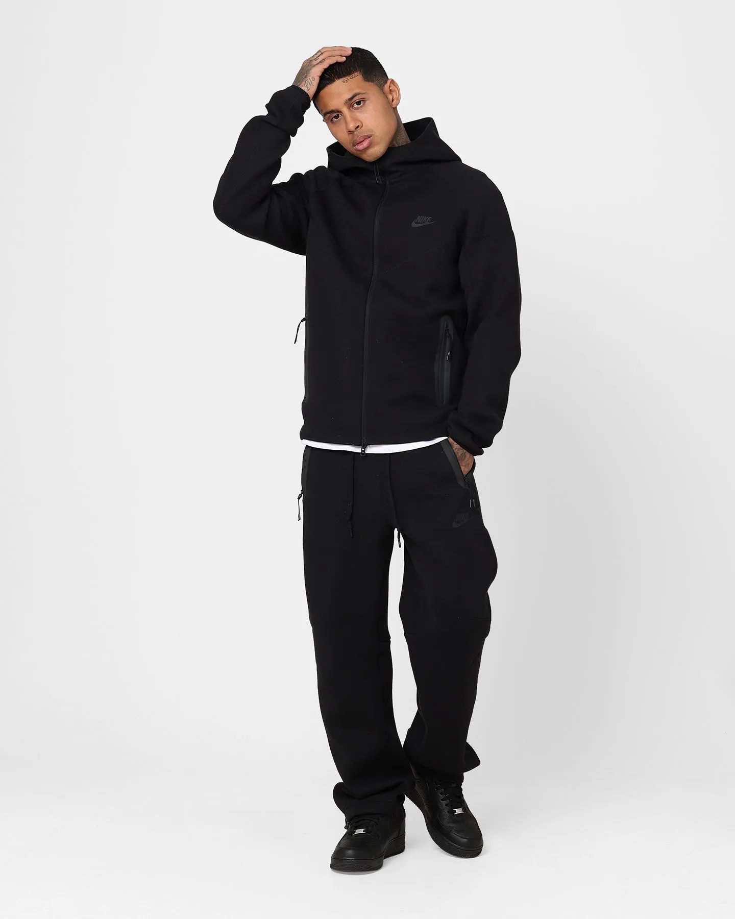 half-zip Travel Comfort Nike Sportswear Tech Fleece Windrunner Jacket Black/Black