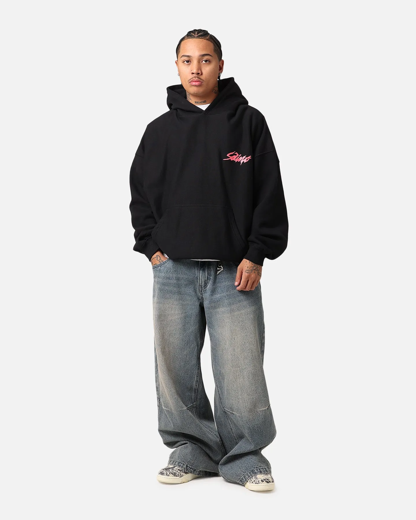 Invoice Button Saint Morta Artistry Hoodie Black