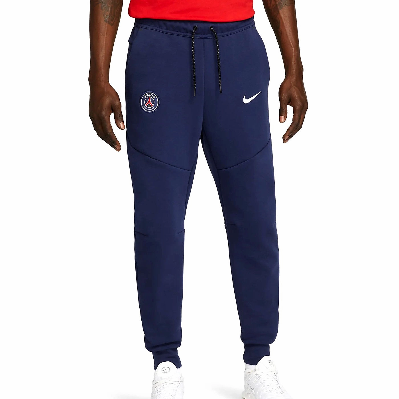 PSG Tech Fleece navy presentation Soccer tracksuit 2022/23 - Nike AbrasionResistant Elbows