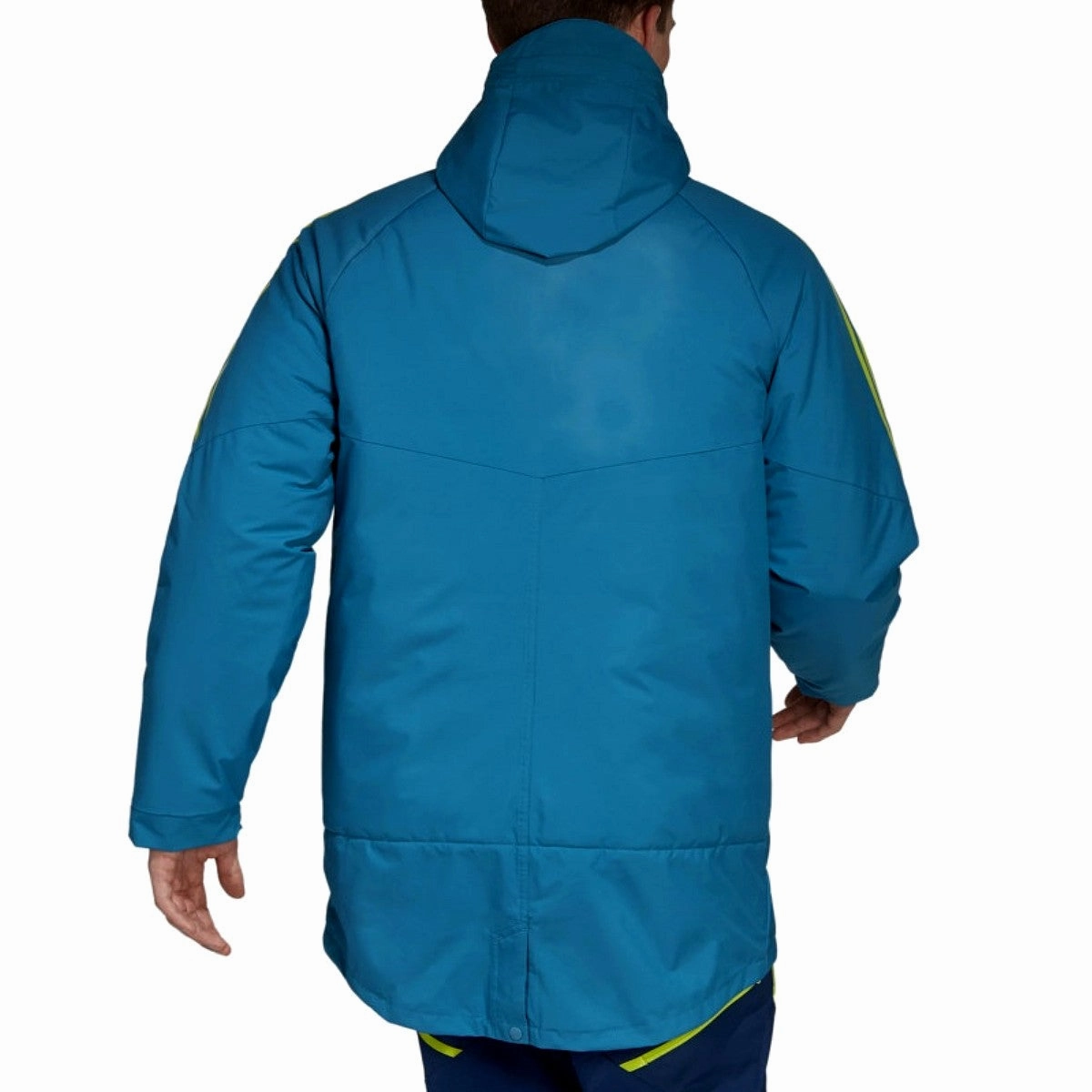 Juventus winter bench parka jacket 2022/23 water blue - Adidas button venue