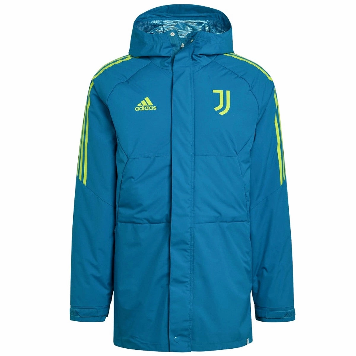 Juventus winter bench parka jacket 2022/23 water blue - Adidas Breathable layers shoe venue