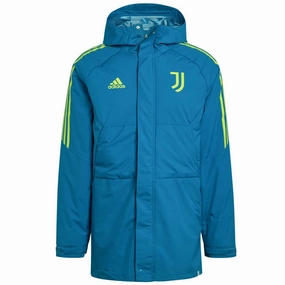Juventus winter bench parka jacket 2022/23 water blue - Adidas Breathable layers shoe venue