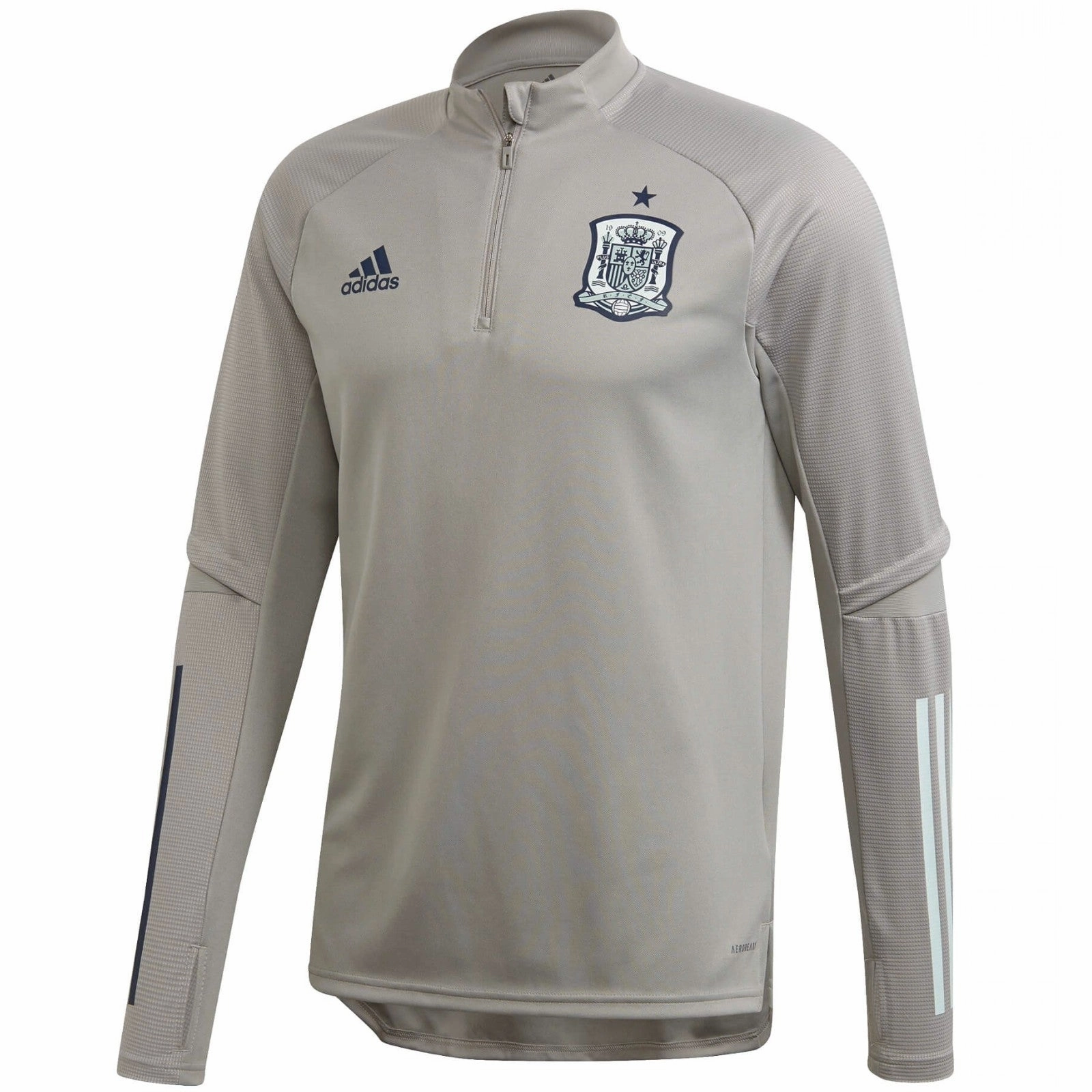 Spain grey training technical Soccer tracksuit 2020/21 - Adidas Short-sleeved RFID