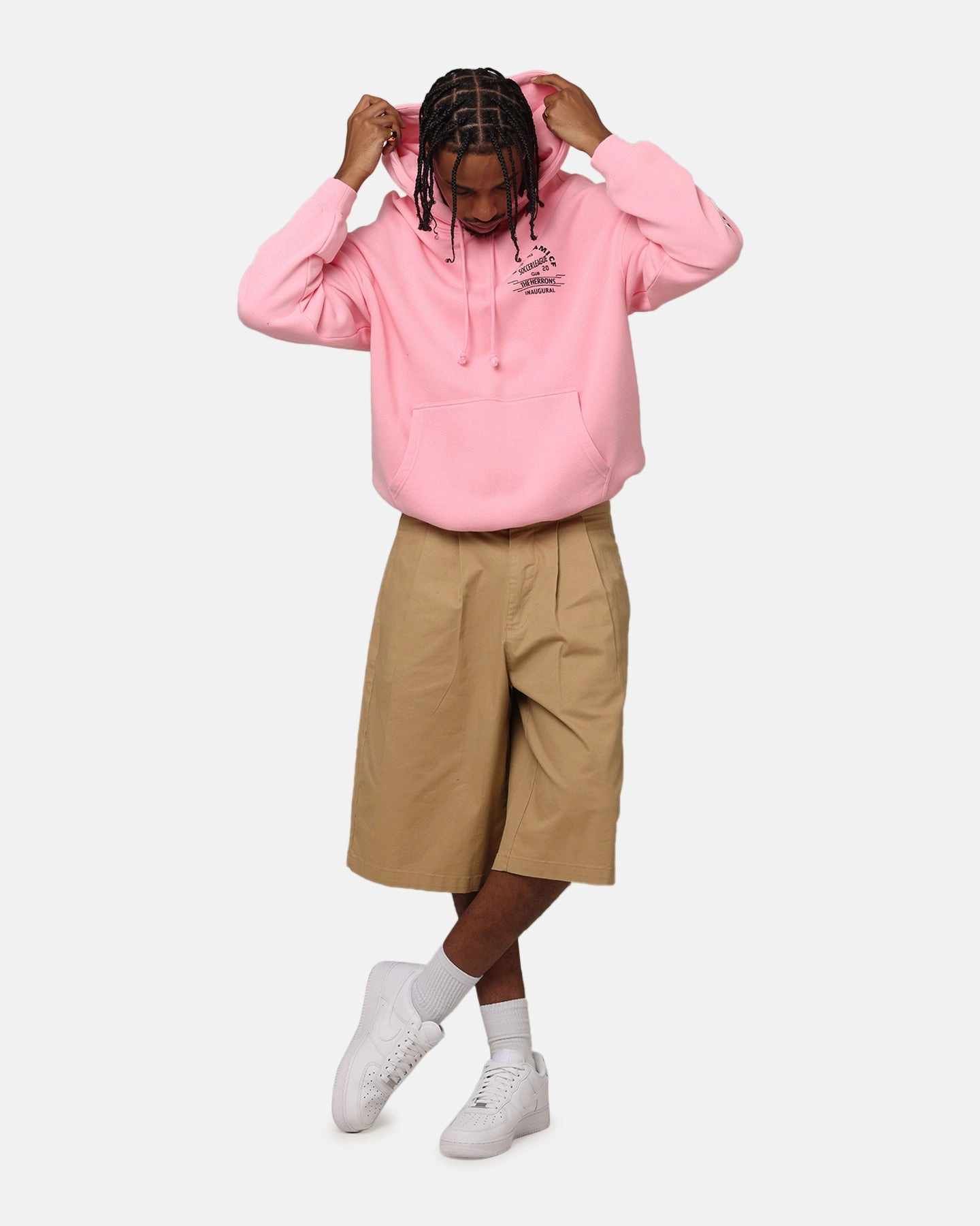 university look Eid wear Mitchell & Ness Inter Miami CF Inaugural Year Hoodie Pink