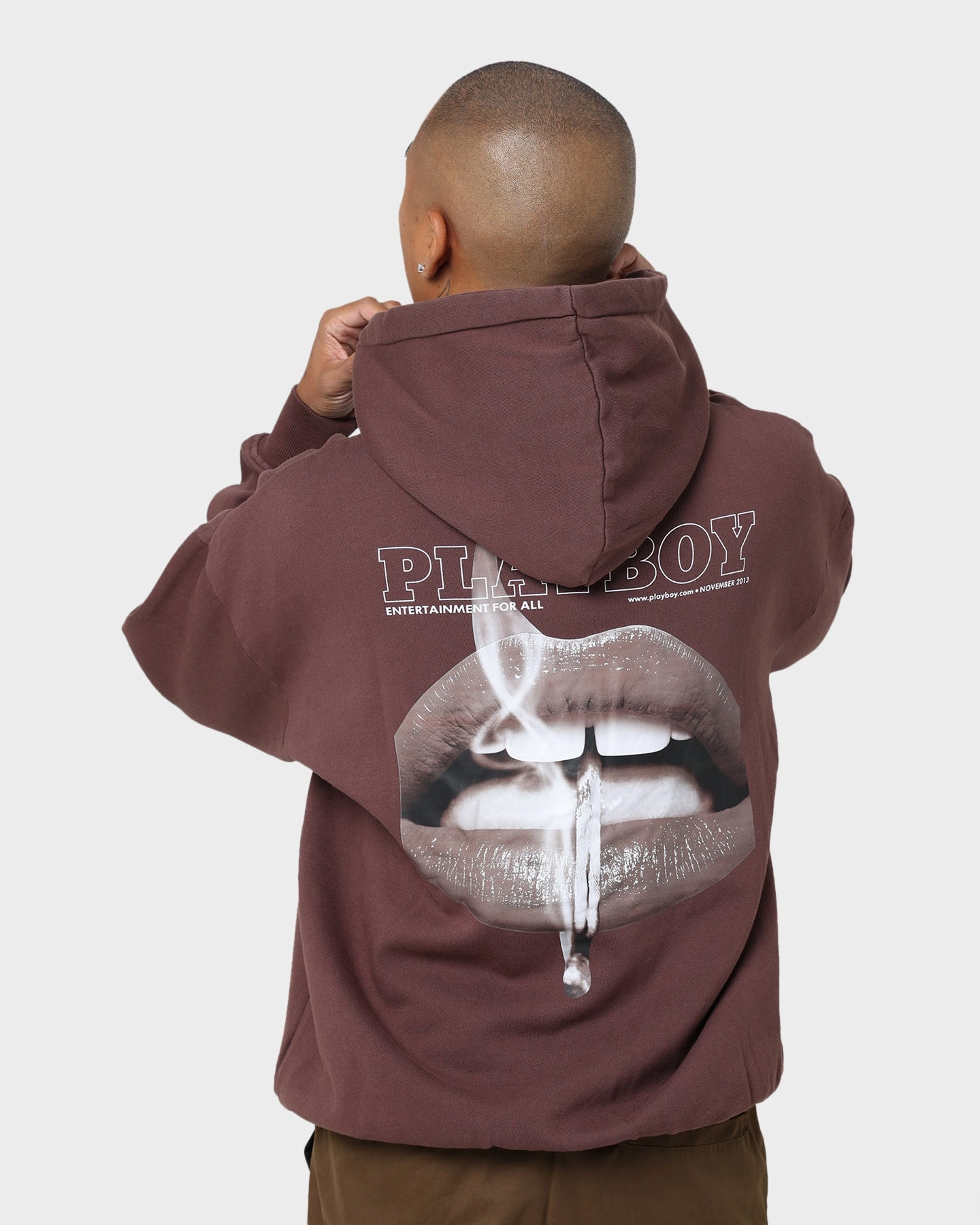 Sun Protection Playboy November 2013 Sepia Hoodie Brown