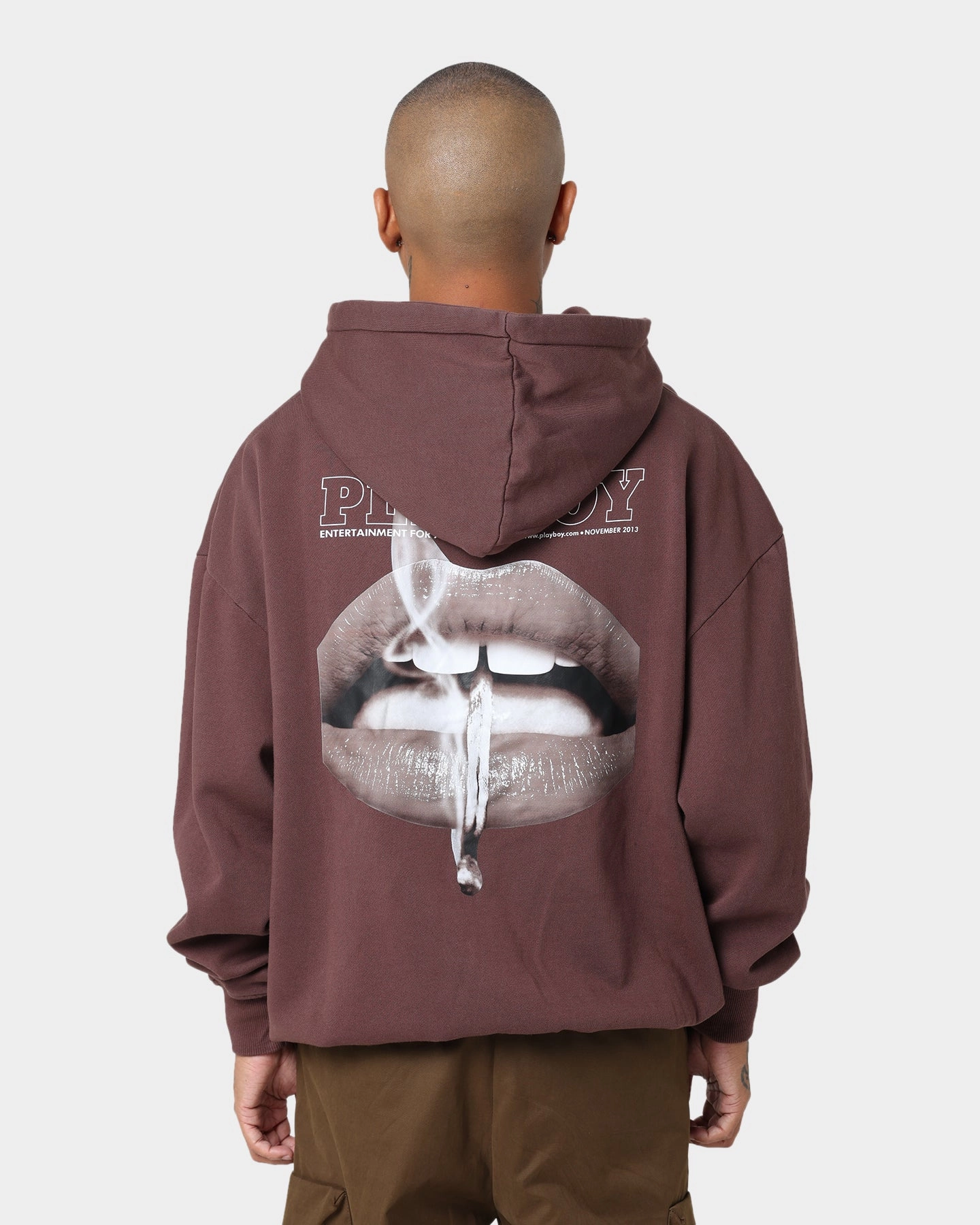 group style Playboy November 2013 Sepia Hoodie Brown