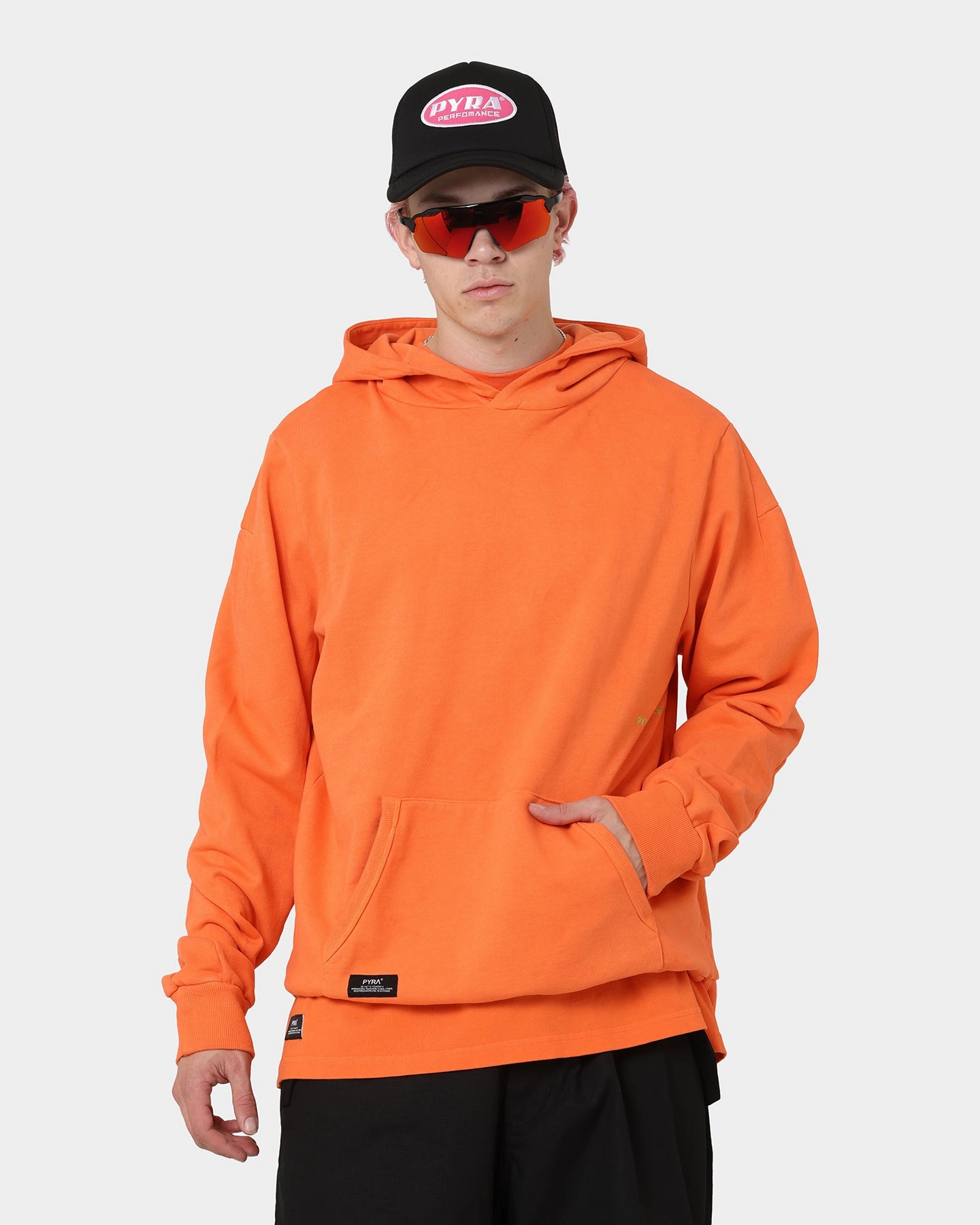 PYRA Design Logo Hoodie Orange Flexible Layer