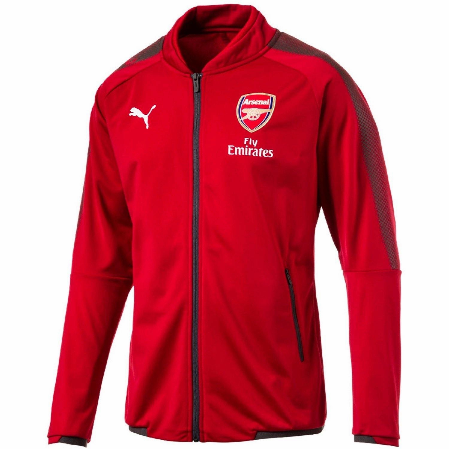 Arsenal training presentation soccer jacket 2017/18 red - Puma Short-sleeved Fitness enthusiast apparel