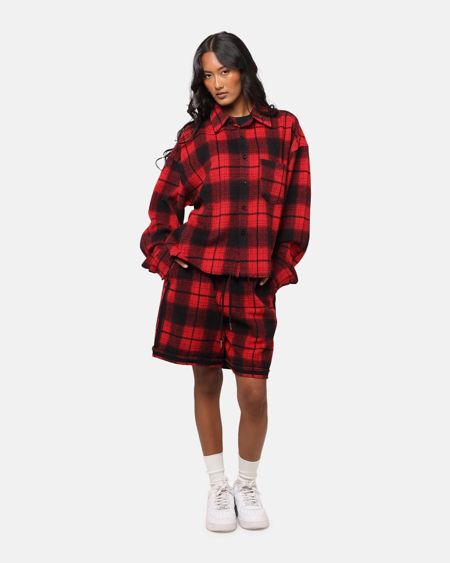 XXIII Plaid Ball Shorts Red Cold Weather Gear