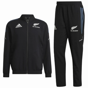 Solid Color All Blacks black training presentation tracksuit 2022/23 - Adidas