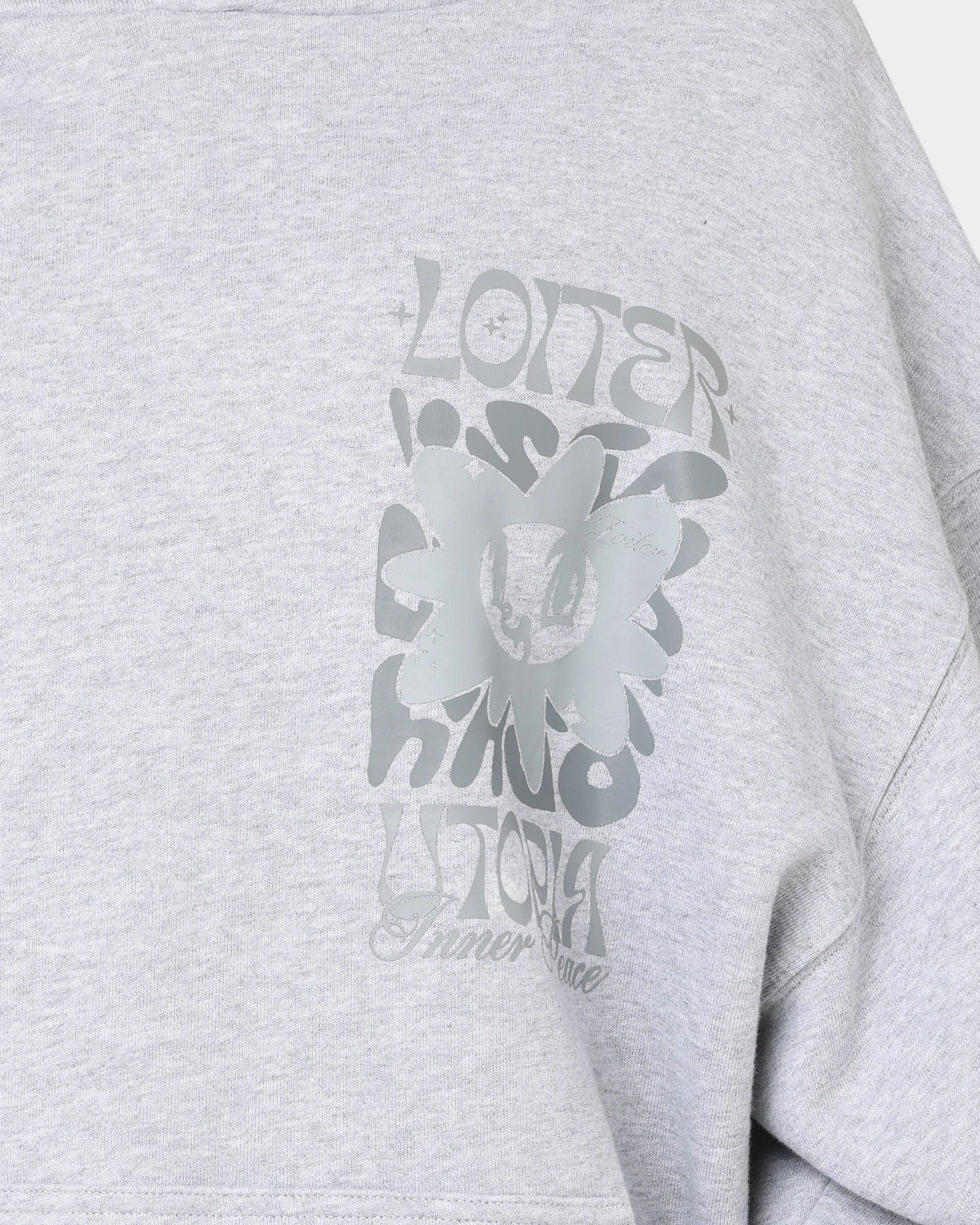 Multi Pocket System Allow Loiter Fleur Hoodie Grey