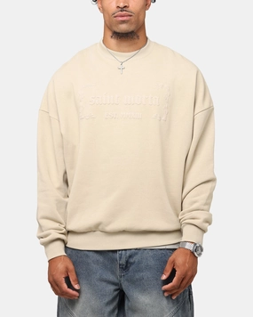 Saint Morta Repentant Heart Crewneck Stone Chilly Layer Look