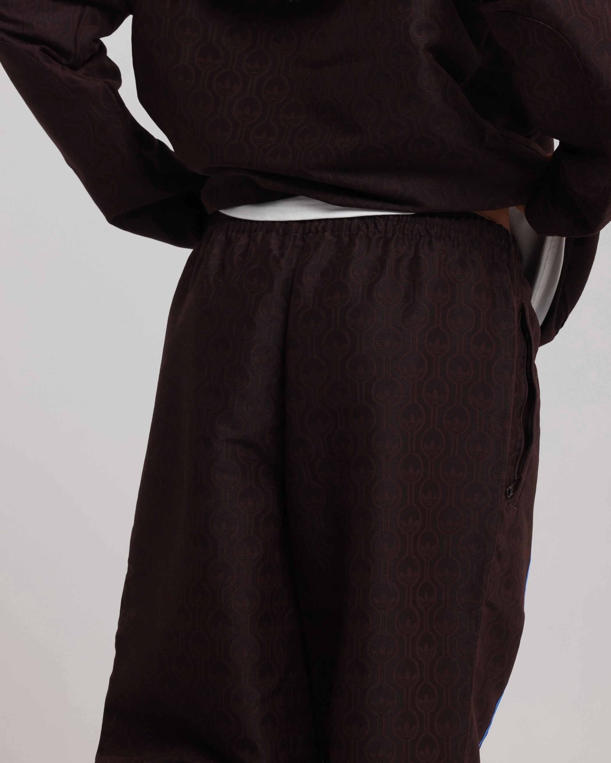 SturdyBeltLoops Adidas Originals 70's Club Trackpants Brown