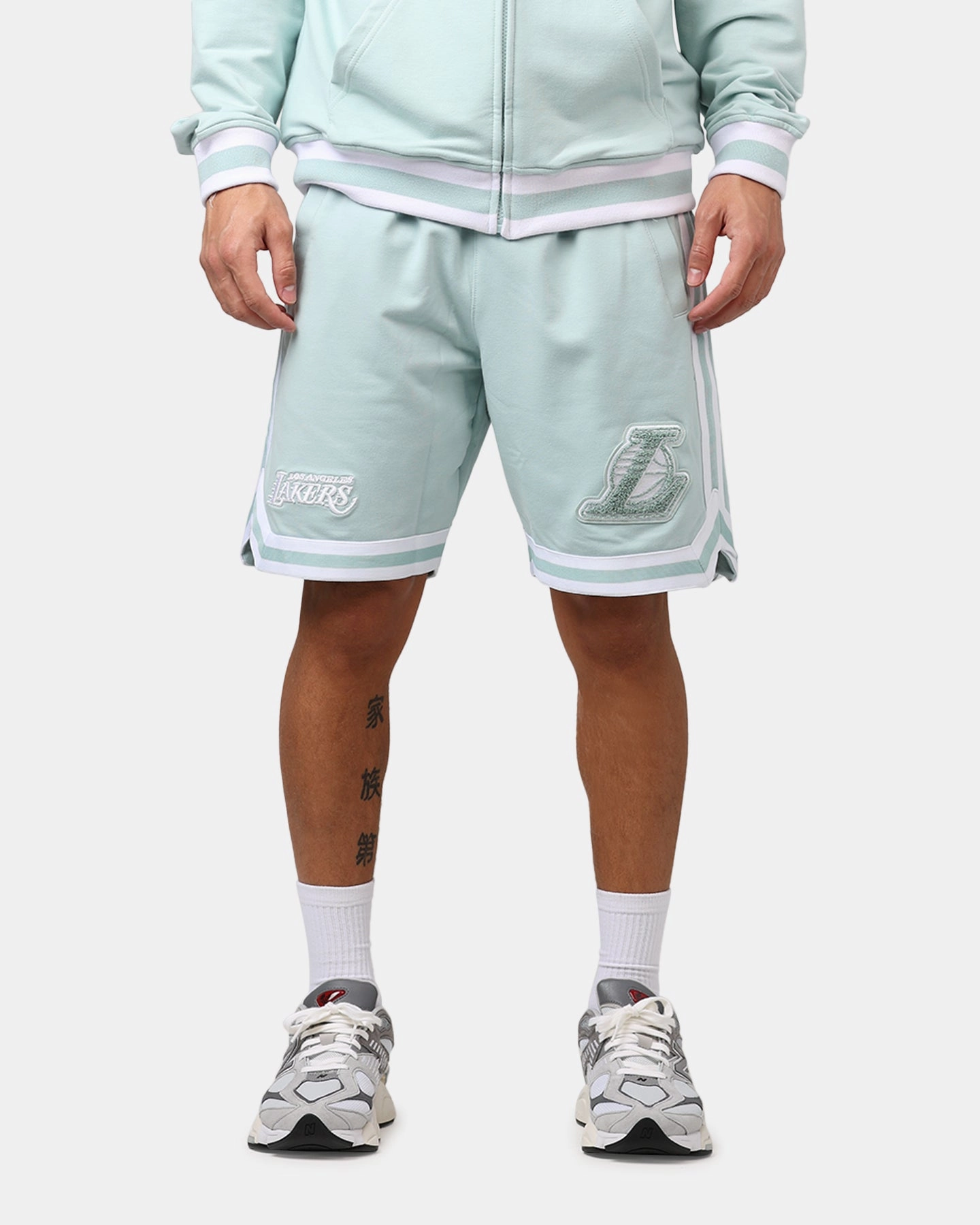 New Era Los Angeles Lakers 'Logo Select Mint' Shorts Mint/White transportation industry winter shorts