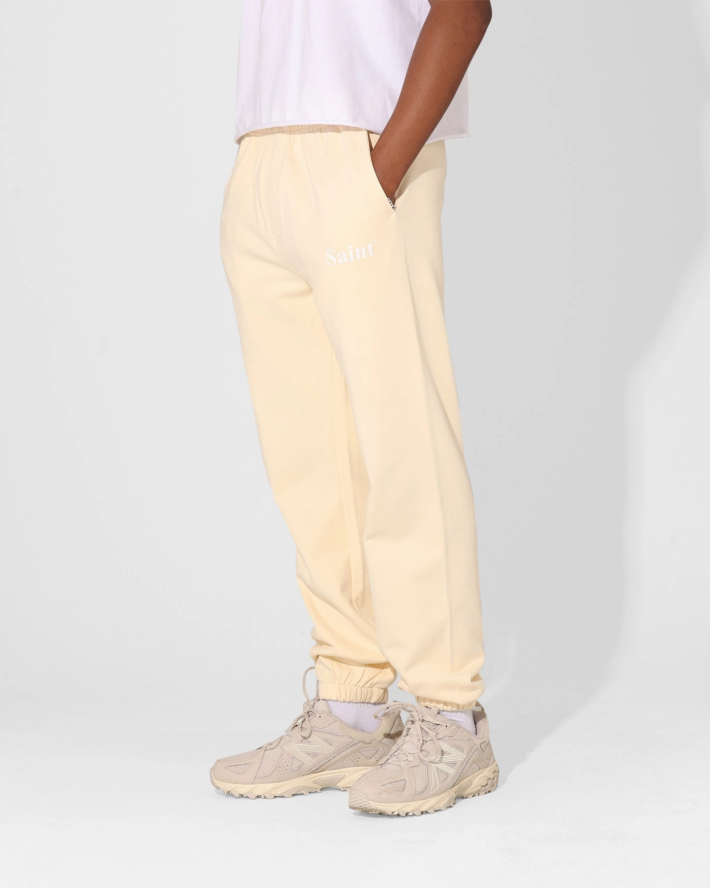 Saint Morta Classique Sweatpants Off White MachineWashable Durable Design