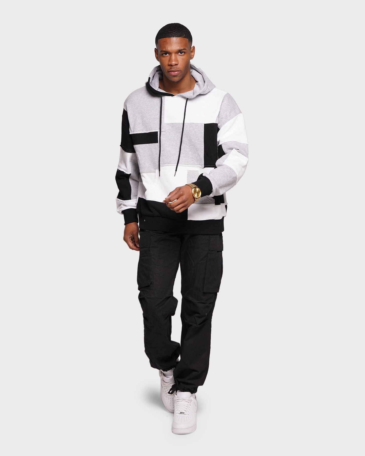 Bonded Seam Technology XXIII Jansen Monotone Hoodie Black/White