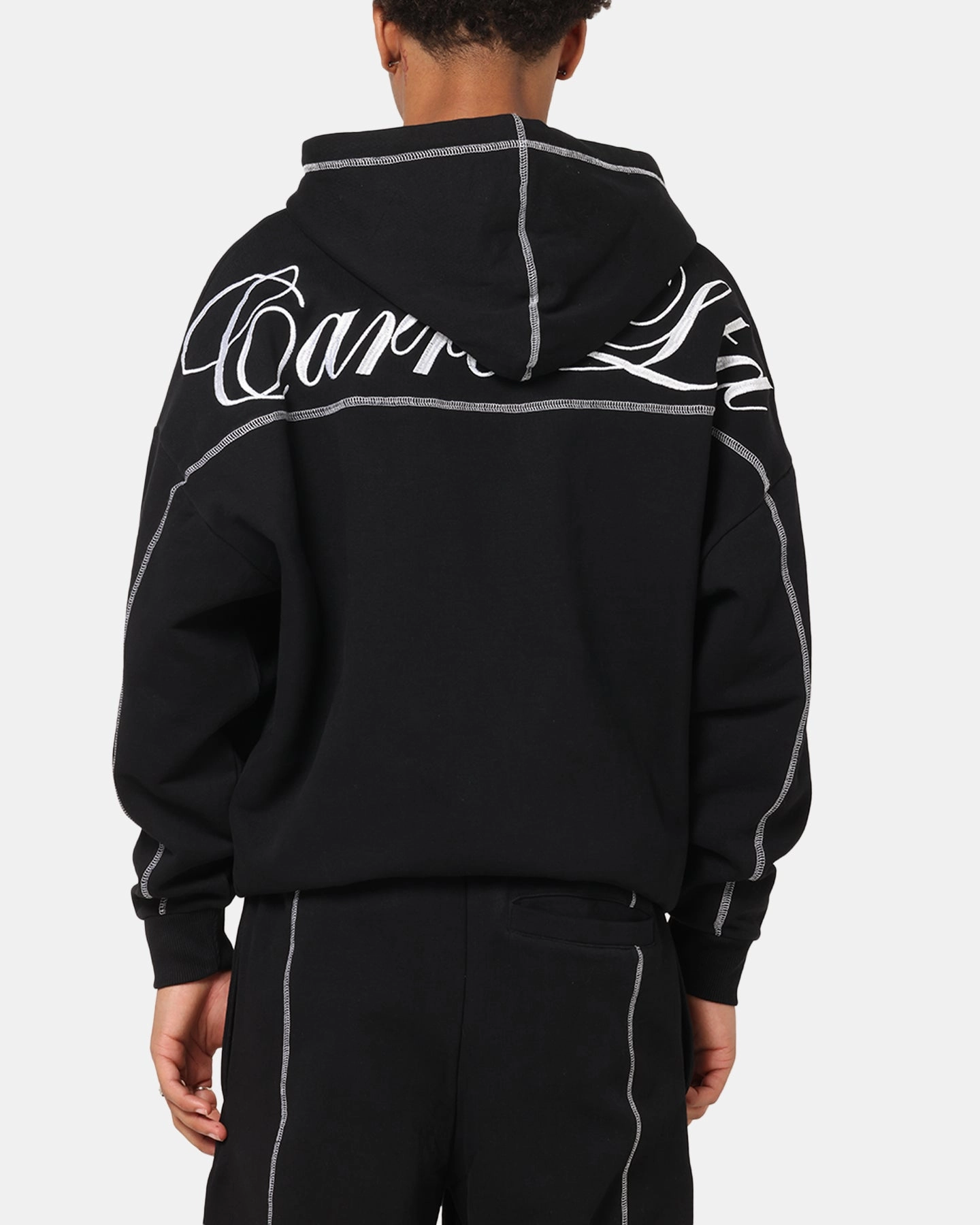 Rain Wear City Smart Carre Script Hoodie Black