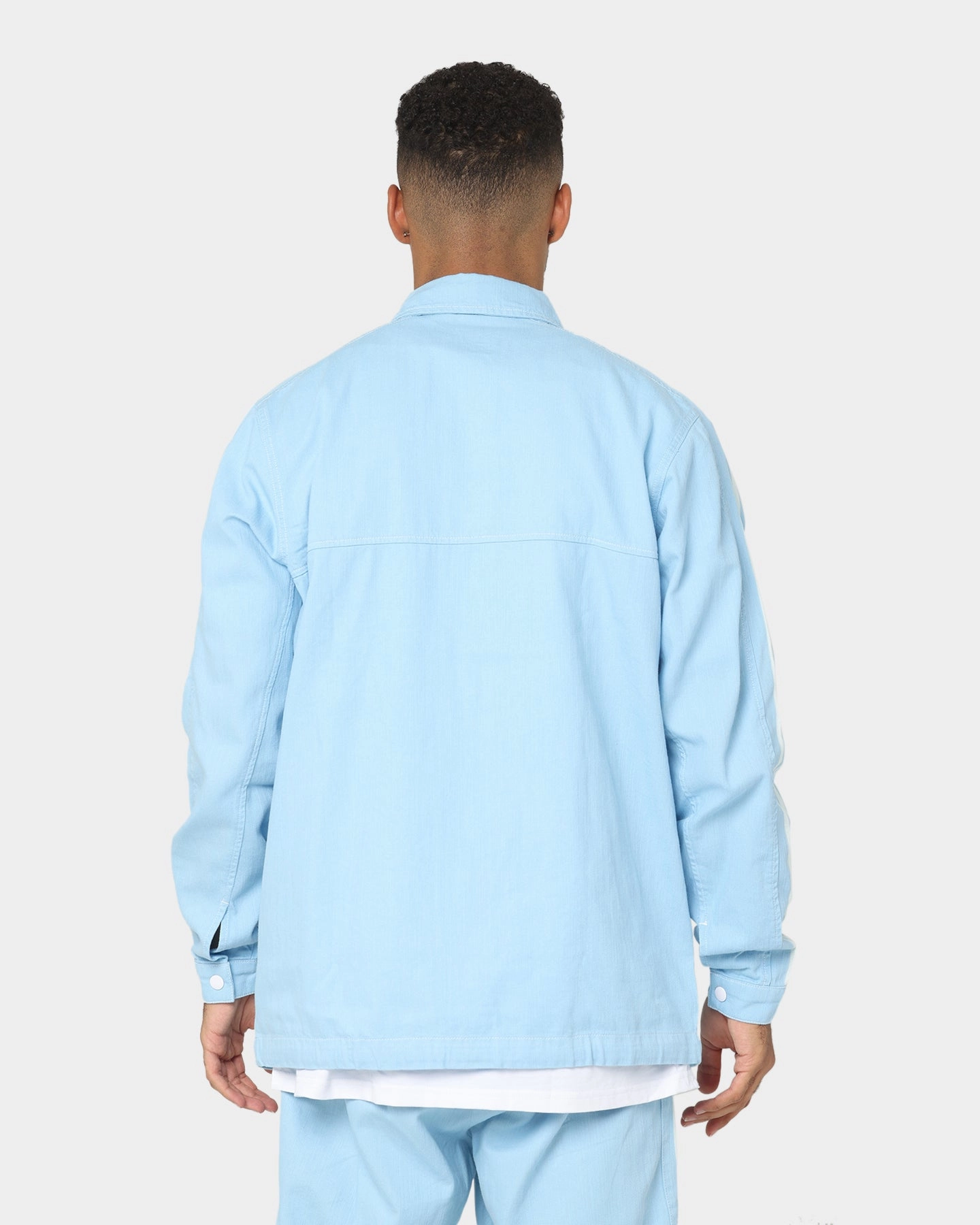 Adidas Denim Jacket Clear Blue mountain vacation