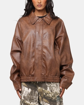 Nail-polish XXIII Vegan Leather Flight Jacket Brown
