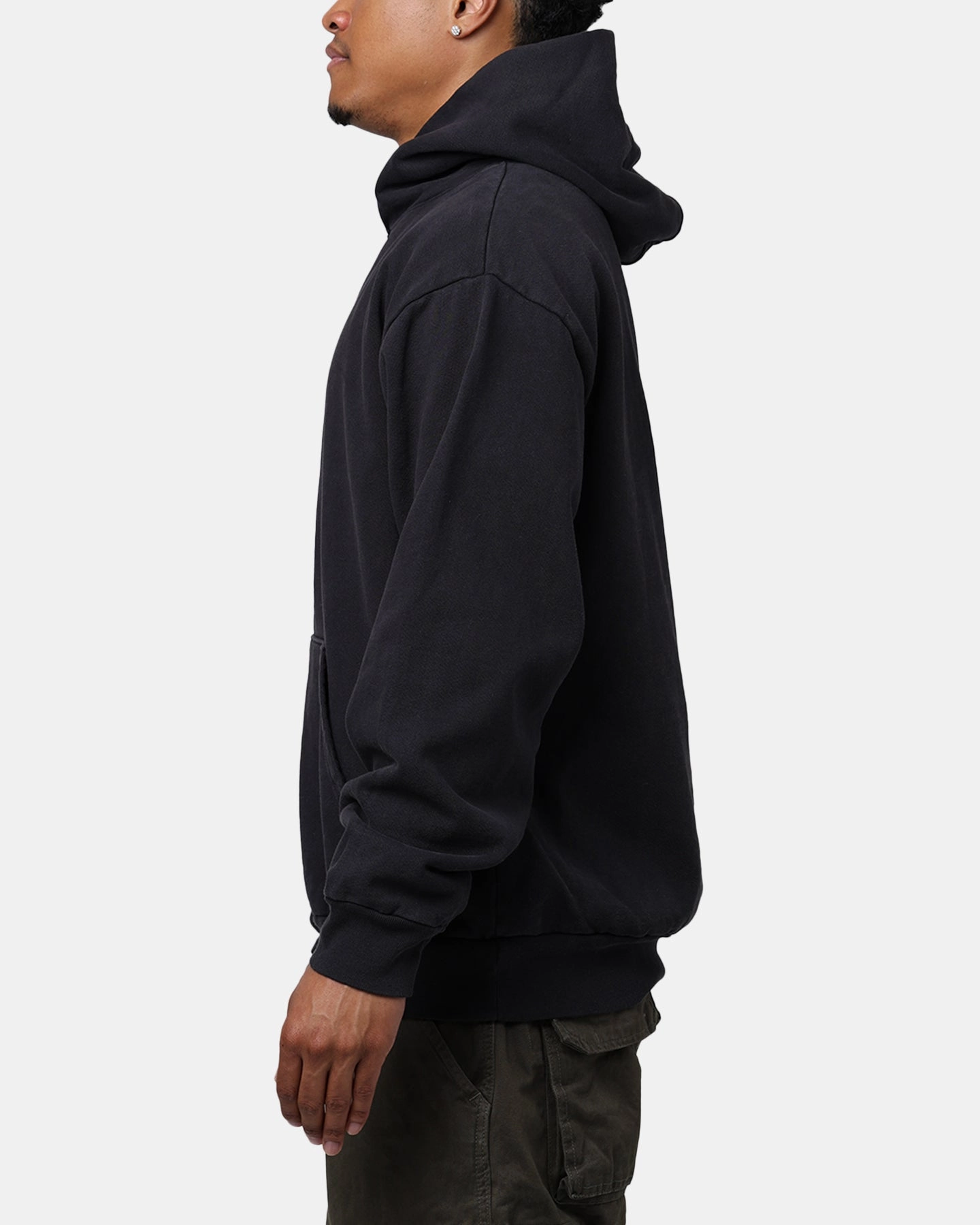 High-Tech Fabric All-Weather Comfort Culture Kings CK Embroidered Hoodie Off Black