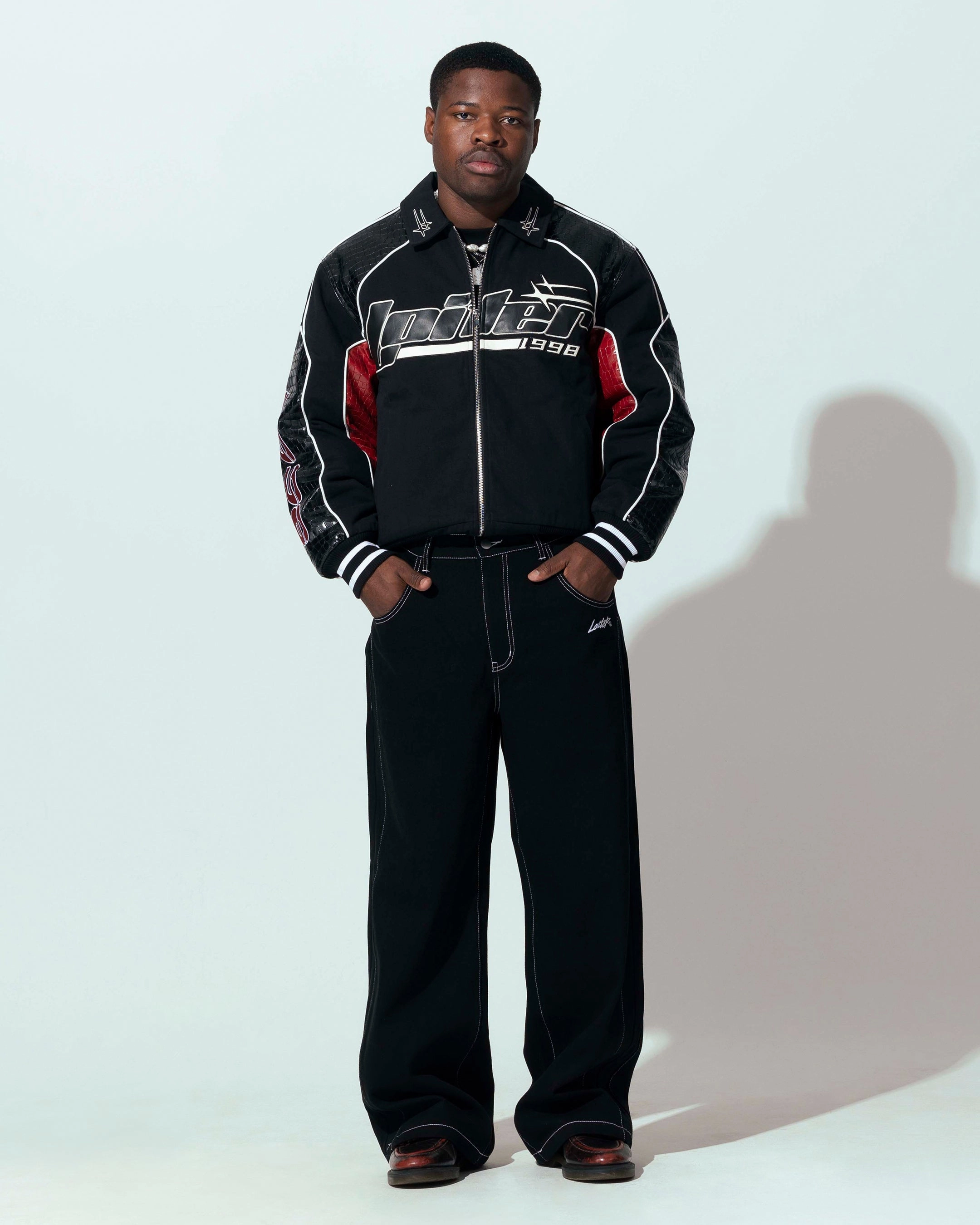 Bargain Job Loiter Formula Jacket Black/Red