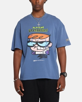 73 Studio X Cartoon Network Dexter's Laboratory Grail Vintage T-Shirt Cobalt Soft and durable Non Restrictive Cut