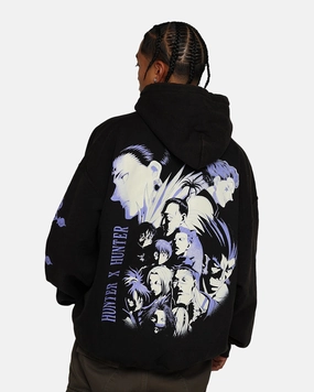 Manufacture Internal Security Pocket Goat Crew X Hunter x Hunter Phantom Troupe Hoodie Black Wash