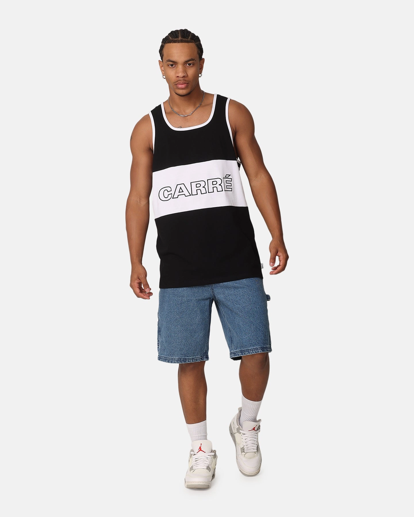 Carre Carpenter Jorts Mid Blue Denim Tactical Attachment Loops sports event