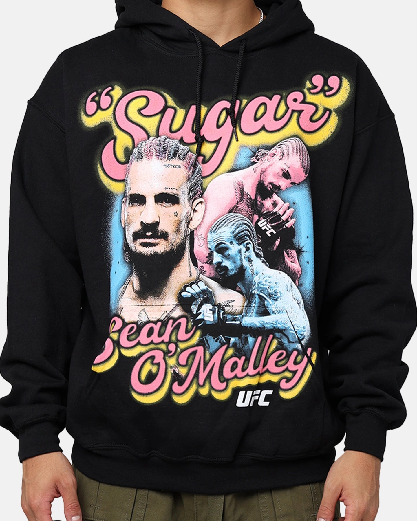 UFC By Goat Crew Sugar Sean O'Malley Vintage Hoodie Black Mark Publish