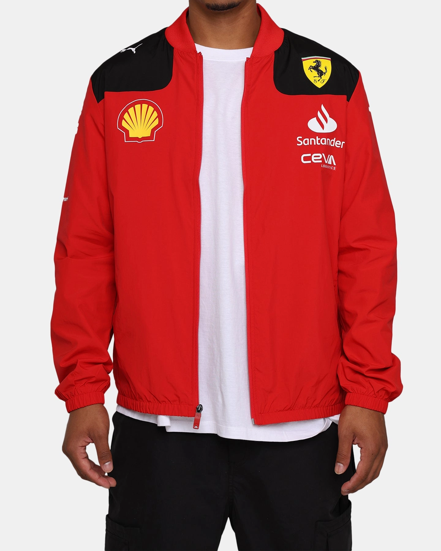Puma X Scuderia Ferrari Team Jacket Rosso Corsa Weather Resistant Coating