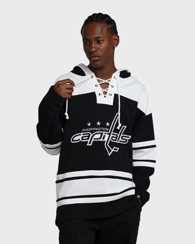 Layer Essential 47 Brand Washington Capitals Superior Lacer Hoodie Jet Black